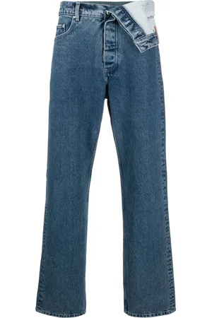 Y / PROJECT Asymmetric organic-cotton jeans