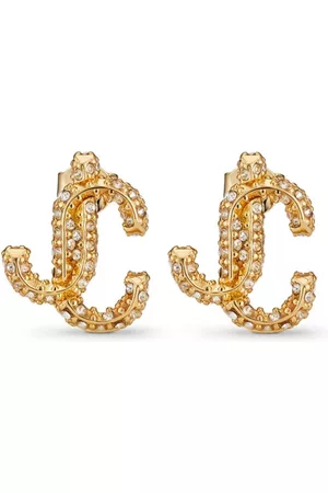 Jimmy Choo JC crystal-embellished stud earrings