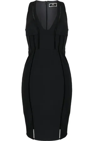 Elisabetta Franchi Lace-trim midi dress