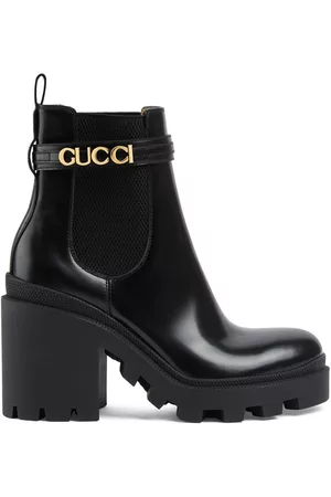 Gucci Women Ankle Boots - Logo-lettering 70mm ankle boots