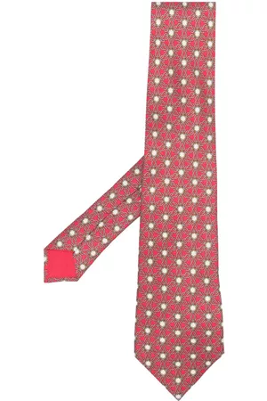 Hermès Men Accessories - Pre-owned floral print silk necktie