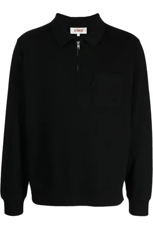 YMC Earth Sugden short-zip sweatshirt