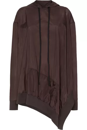 Unravel Project Asymmetric open-side hoodie