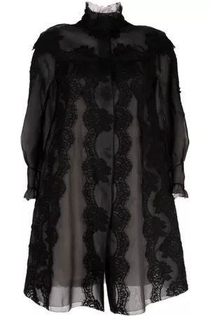 SHIATZY CHEN Lace organza single-breasted coat