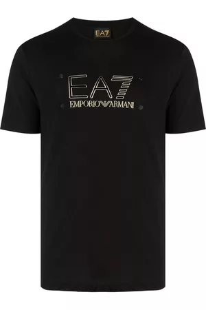 EA7 Men Short Sleeve - Logo-lettering cotton T-shirt