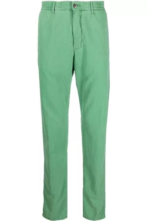 Incotex Striped straight-leg trousers