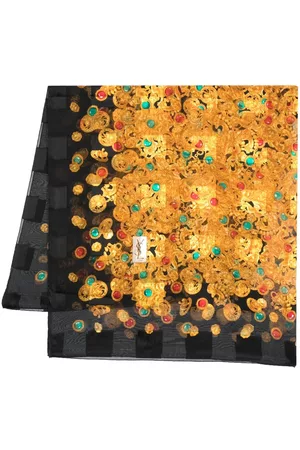Saint Laurent 1980s jewellery-print silk scarf