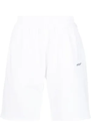 OFF-WHITE Scribble Diag print track shorts