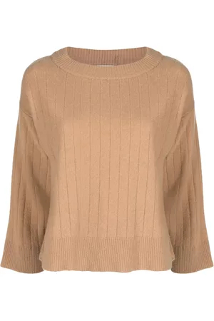 PRINGLE OF SCOTLAND Ribbed wide-neck jumper