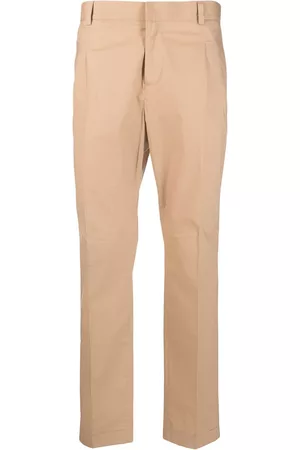D.A. Daniele Alessandrini Men Formal Pants - Straight-leg pressed-crease trousers