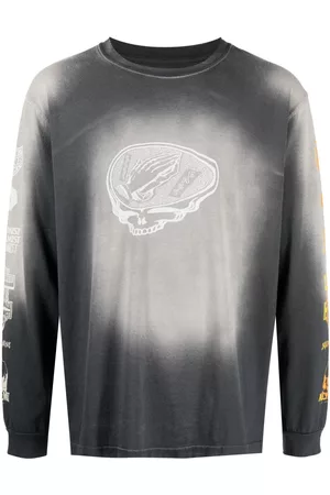 Alchemist Men Sweatshirts - Graphic-print faded cotton sweatshirt