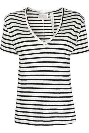 Each x Other Striped V-neck T-shirt