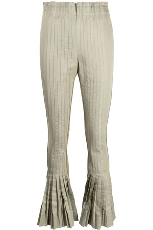 SACAI Pleated flared trousers