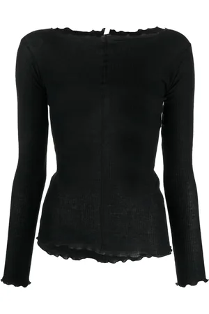 Baserange Pama boat-neck organic cotton top