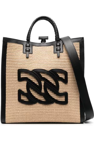 Casadei Women Handbags - Logo-detail leather tote bag