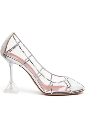 Amina Muaddi Kitty crystal-embellished pumps