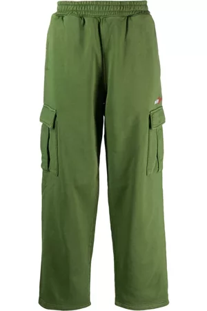 STUSSY Men Pants - Embroidered-logo straight-leg trousers
