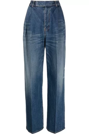 UNDERCOVER High-waist straight-leg jeans