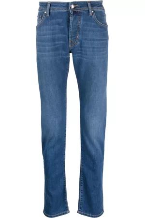 Jacob Cohen Men Straight - Logo-patch straight-leg jeans