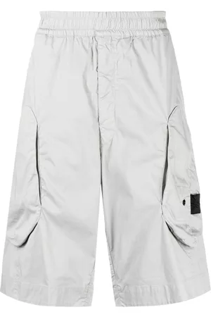 Stone Island Cotton-blend drop-crotch shorts