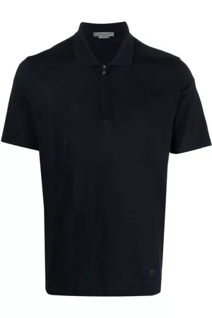 corneliani Men Polo Shirts - Cotton short-sleeve polo shirt