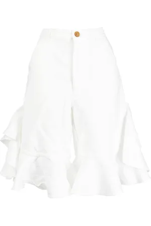 Comme des Garçons Ruffle-trim knee-length shorts