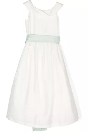 Il gufo Bow-detail cotton dress
