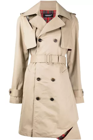 UNDERCOVER Belted-waist above-knee trench coat