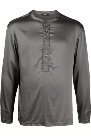 Tom Ford Long-sleeve silk-blend shirt