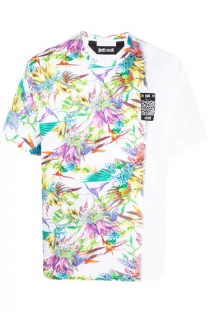 Roberto Cavalli Men Short Sleeve - Floral-print T-shirt