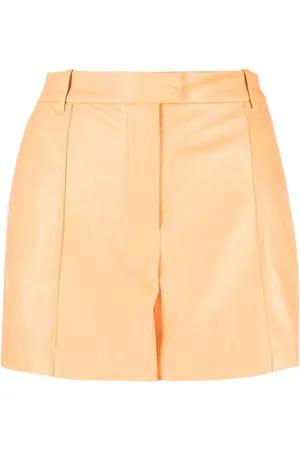 Fabiana Filippi high-waisted pleated shorts - Orange