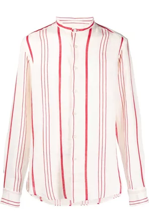 PENINSULA SWIMWEAR Stripe-print long-sleeved shirt