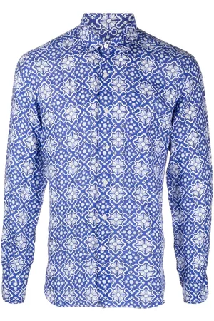 PENINSULA SWIMWEAR Geometric-print long-sleeve shirt