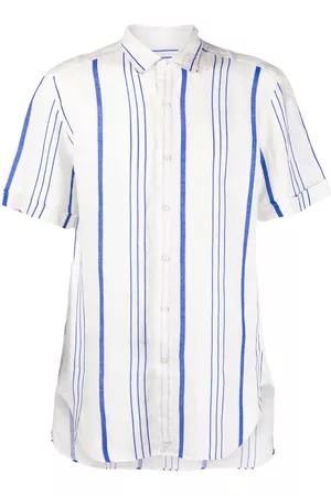 PENINSULA SWIMWEAR Stripe-print short.sleeved shirt