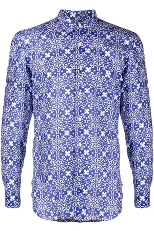 PENINSULA SWIMWEAR Geometric-print long-sleeve shirt