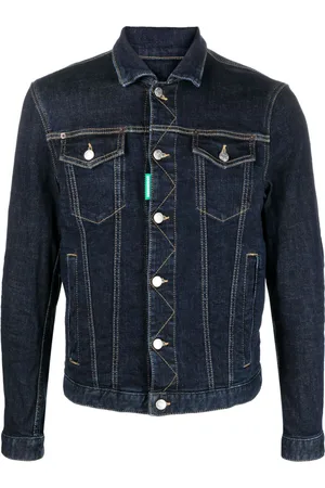 Dsquared2 Embroidered-slogan denim jacket