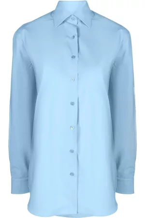 RAF SIMONS Logo-patch cotton shirt