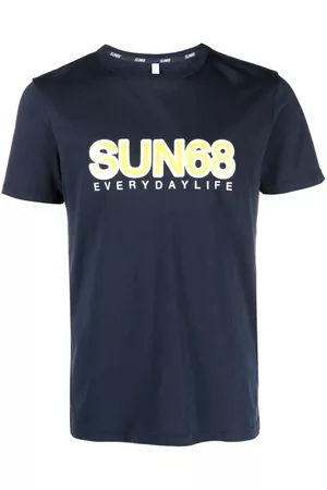 sun68 Men Short Sleeve - Logo-print cotton T-shirt