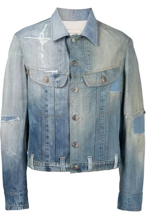 GREG LAUREN Distressed-effect denim jacket