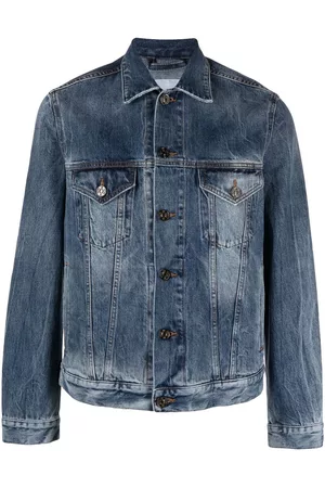PT Torino Bleach-effect denim jacket
