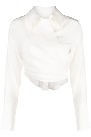 GAUGE81 Sabinas silk wrap shirt