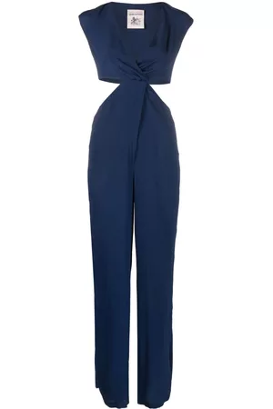 SEMICOUTURE Women Jumpsuits - Cut-out sleeveless jumpsuit