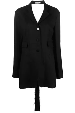Niccolo Pasqualetti Open-back linen blazer