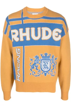 Rhude Palm jacquard crew neck jumper