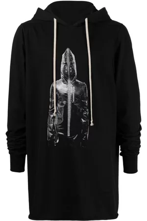 Rick Owens Photograph-print cotton hoodie