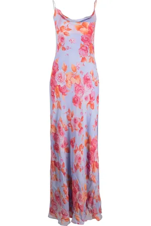 The Andamane Floral-print slip maxi dress