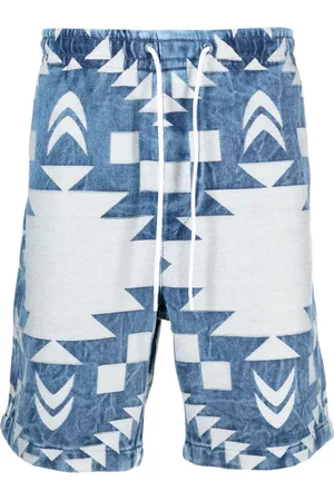 7 for all Mankind Men Sports Shorts - Graphic-print drawstring cotton shorts