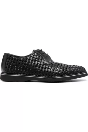 Casadei Vintage leather derby shoes