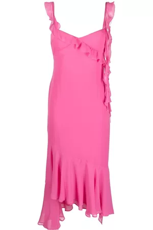 The Andamane Ruffle-detail midi dress