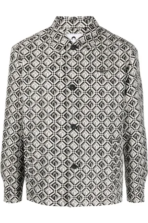 Marine Serre Moon-diamant jacquard jacket